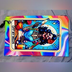 Colorful Skeleton wristlet